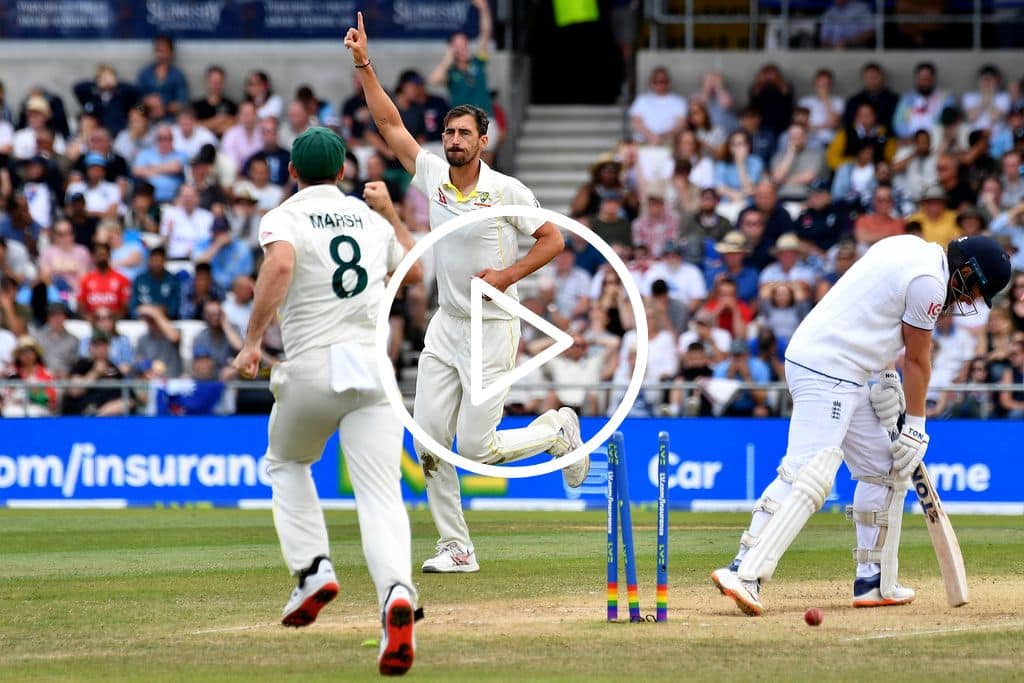 [Watch] Mitchell Starc Shocks England With Classic Wickets of Bairstow-Stokes